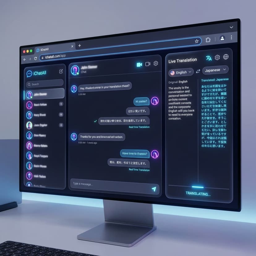 iChatAll 桌面端界面